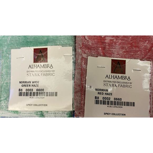 2 Stark Alhambra Norman Green Haze Red Haze 27"x27" - Picture 4 of 5